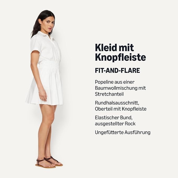 Kleid mit Knopfleiste
